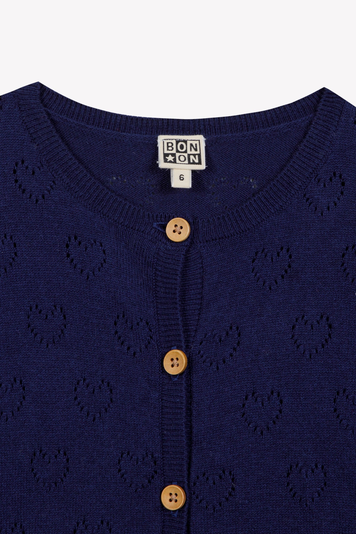 Cardigan - Lilou Blue Coton Cachemire