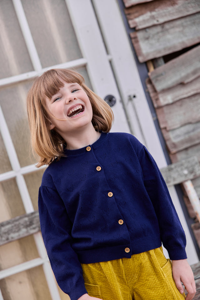 Cardigan - Lilou Blue Coton Cachemire - Image principale