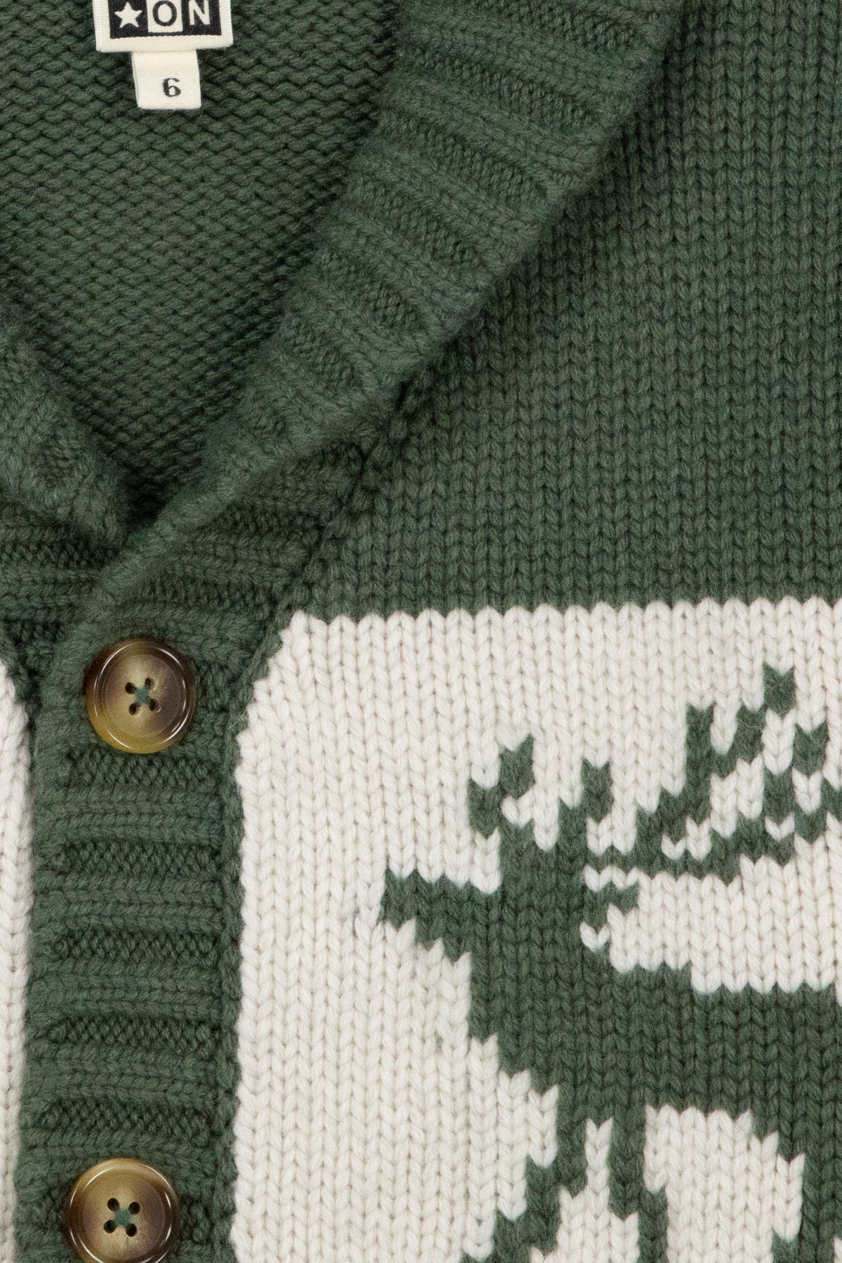 Cardigan - Polar Kaki Jacquard