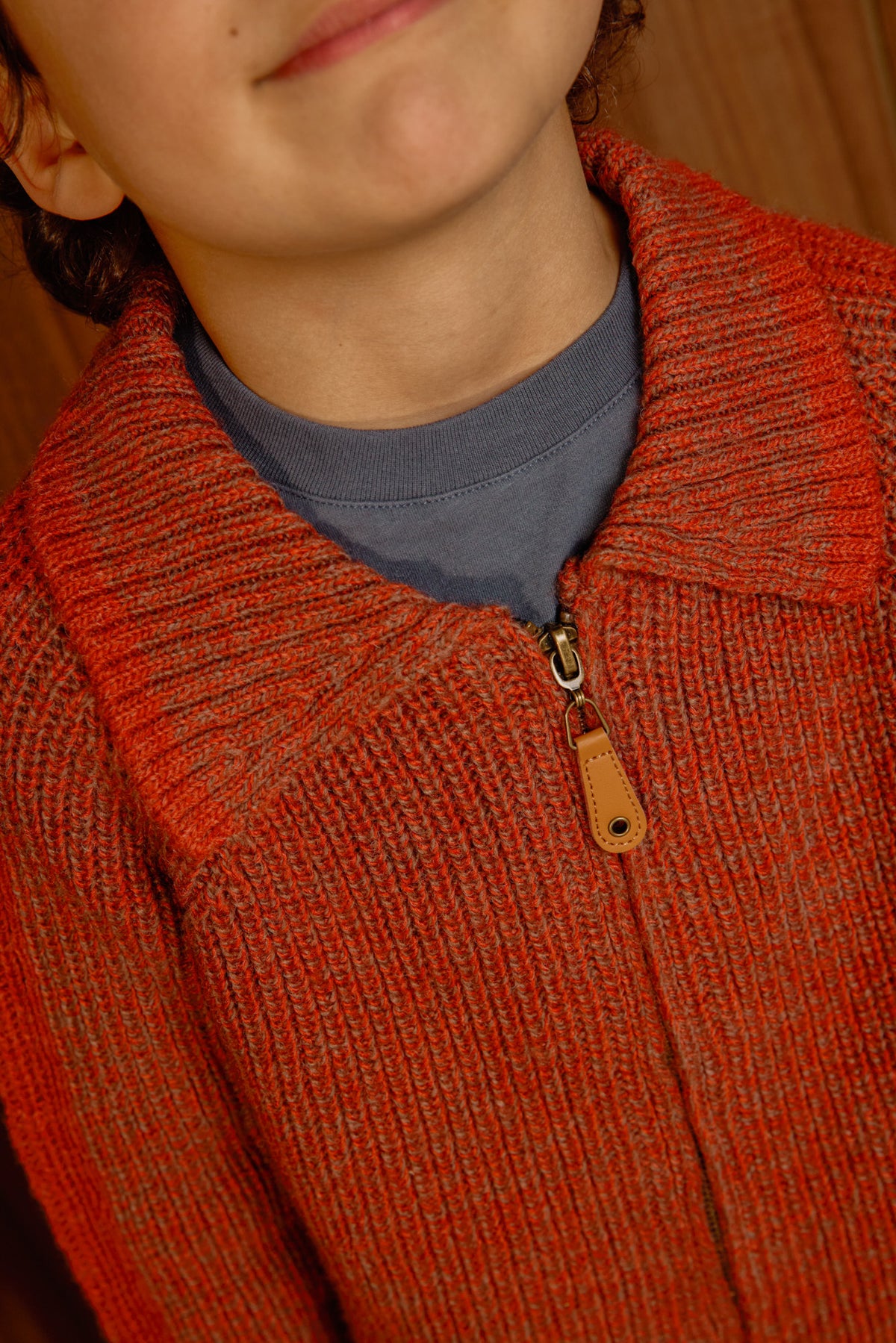 Cardigan - Pimpon Chestnut wool