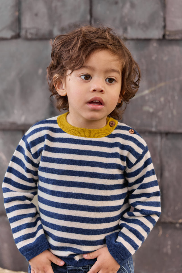 Pull - Pepito Blue Coton Cachemire - Image principale