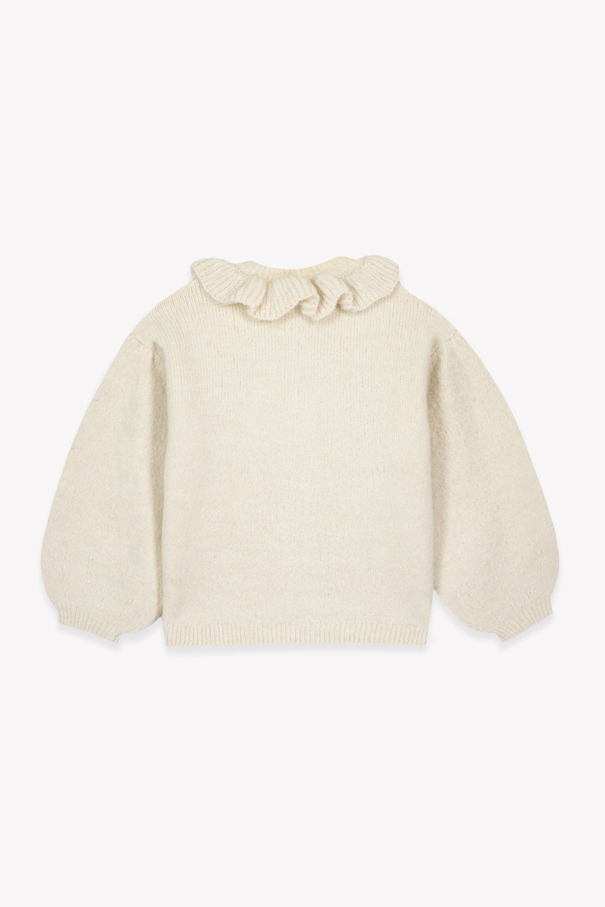 Cardigan - Paloma Milch mit Rüschen