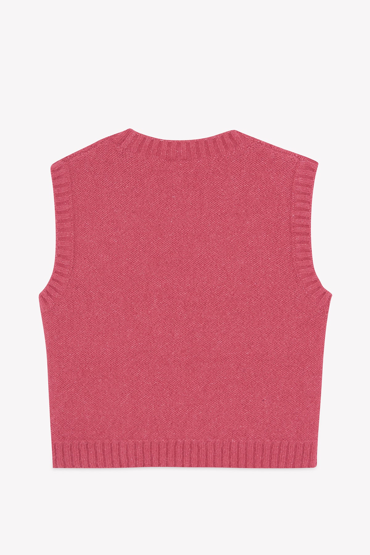 Sleeveless Sweater - Lucia Elizabeth Pink