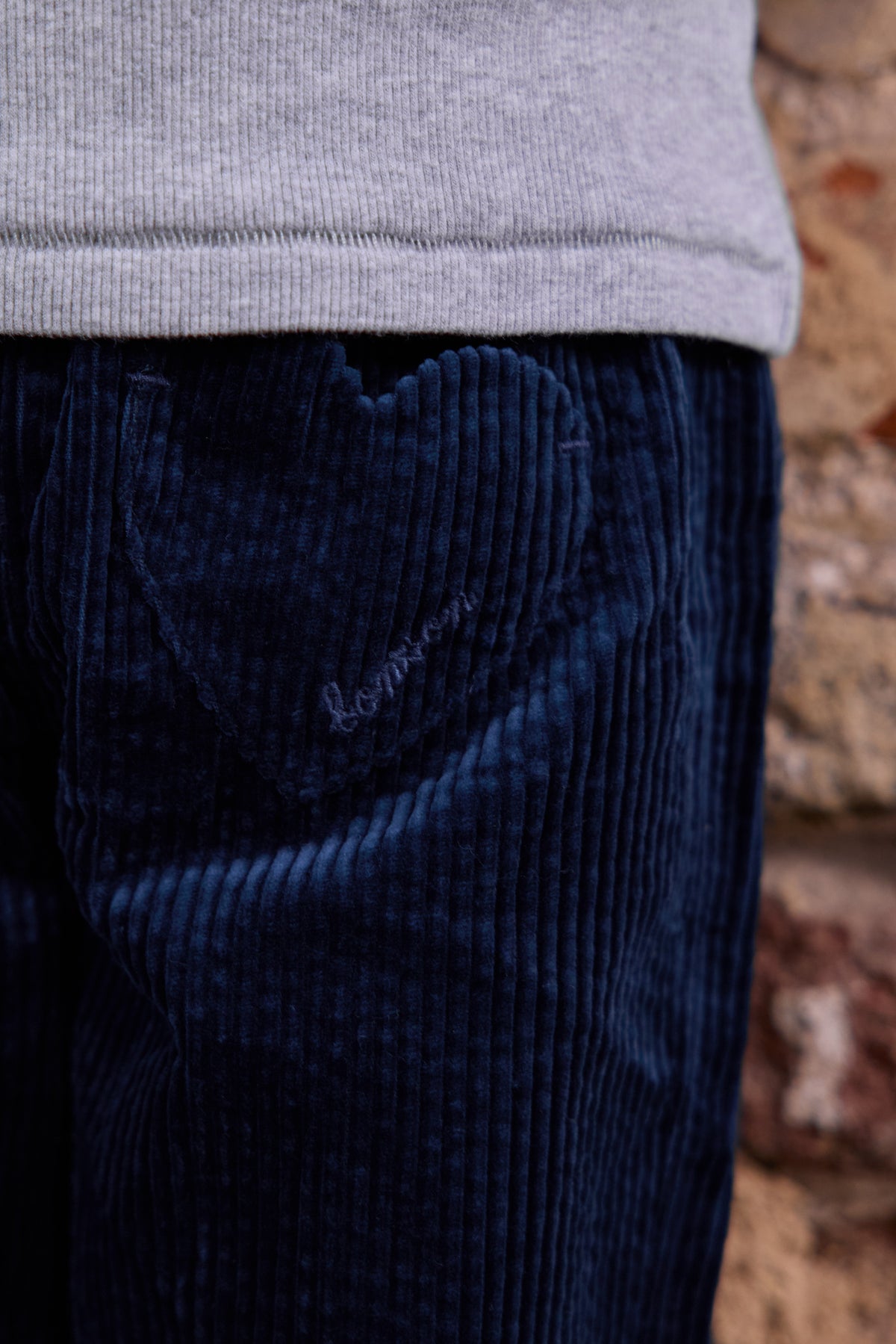 Broek - Duck koningsblauw fluweel
