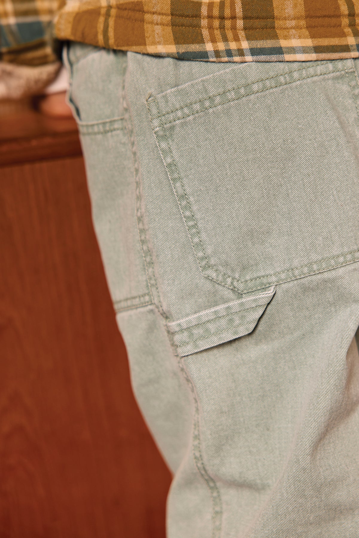 Jeans - Pollen in Khaki aus Baumwolle