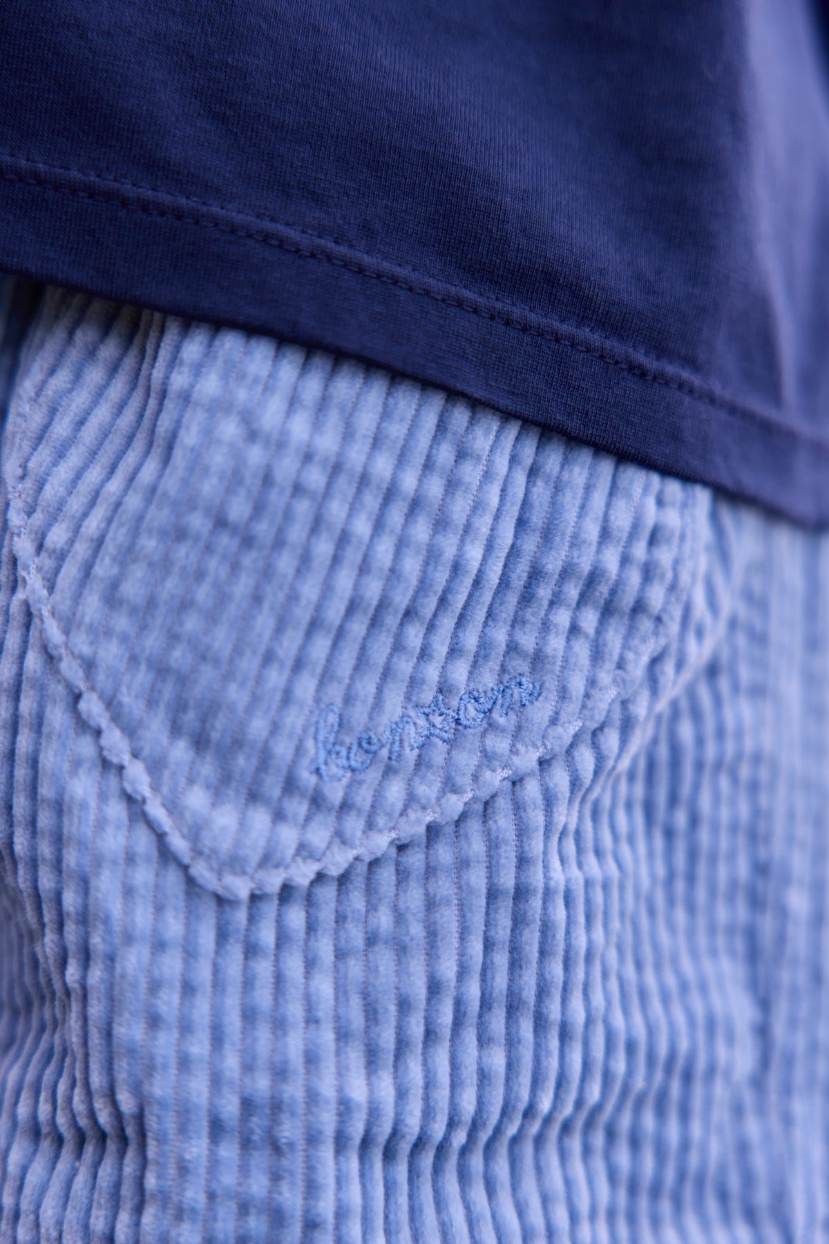 Short - Melanie in Dockerblau aus Baumwolle