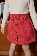 Rock - Rosa Polka-Samt Elizabeth