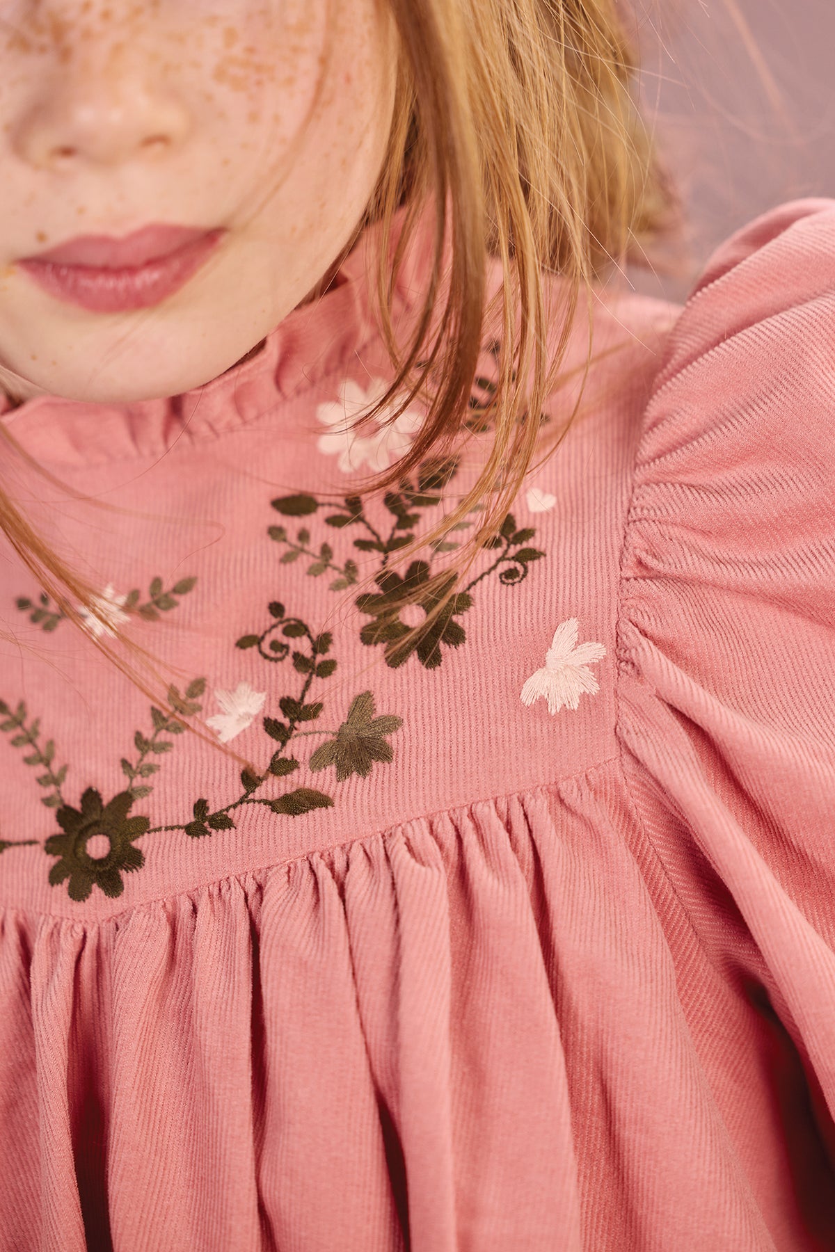 Dress - Pauline baby pink cotton