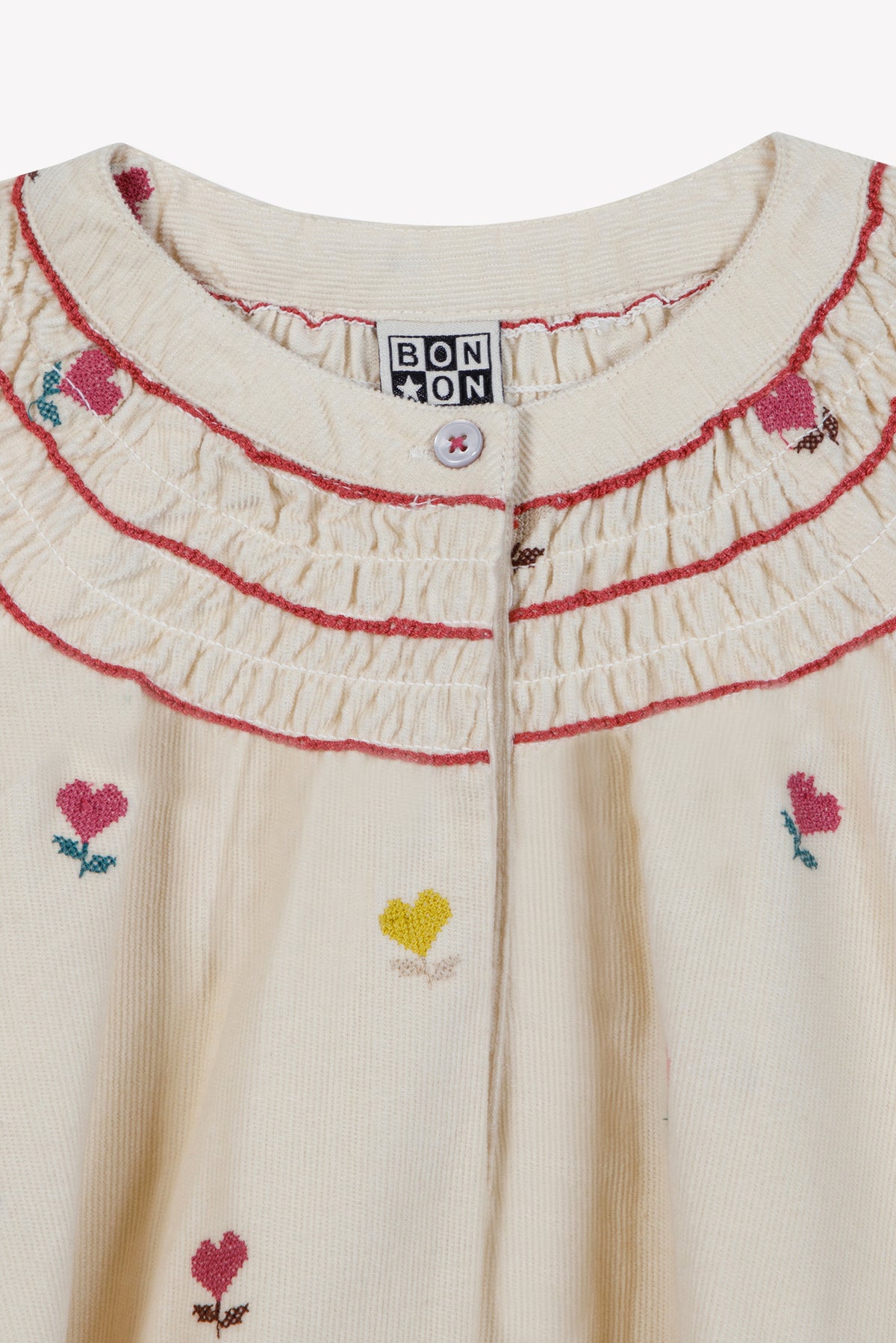 Vestido - Muñeca de corazones de algodón