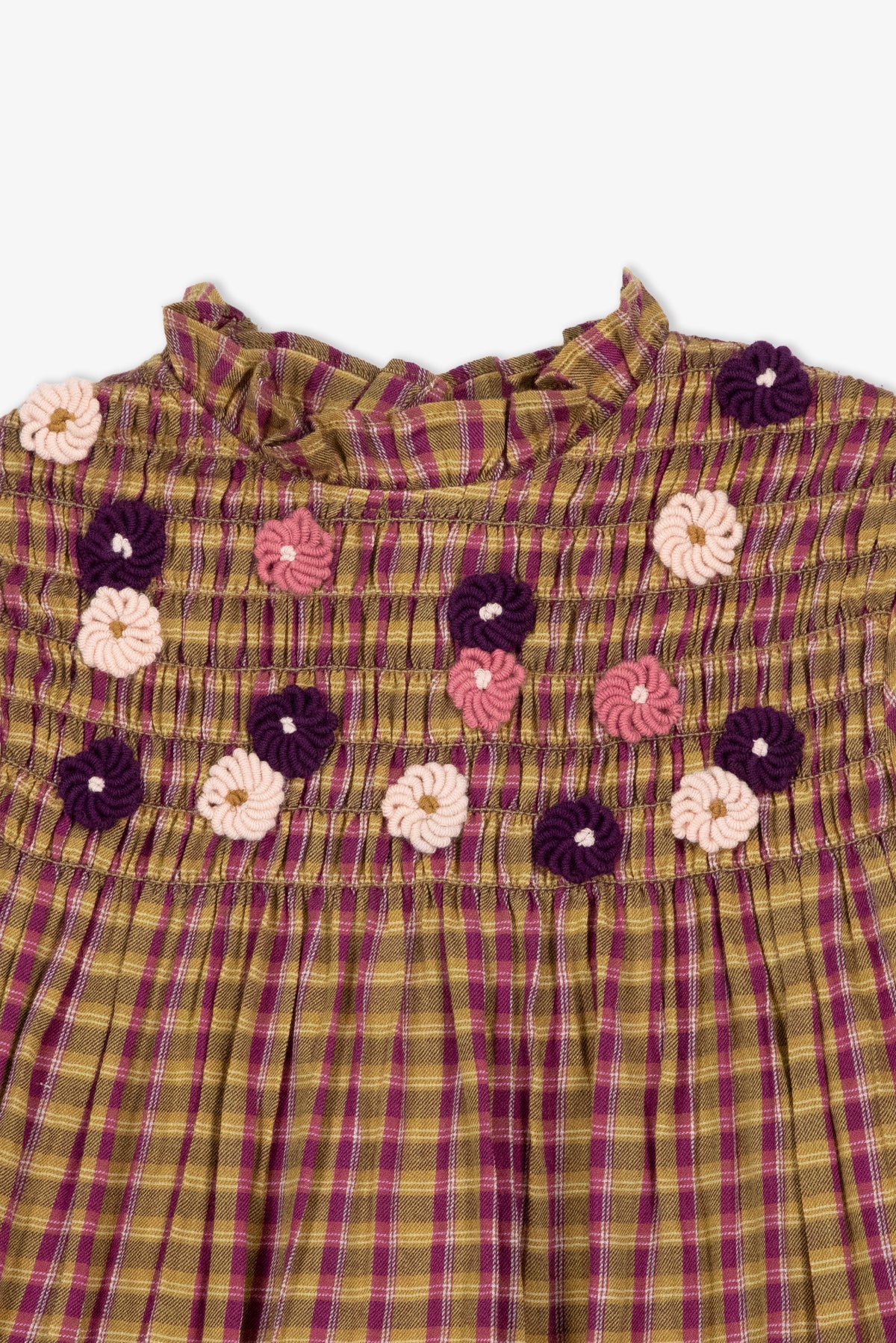 Kleid - Birne Karos Baumwolle