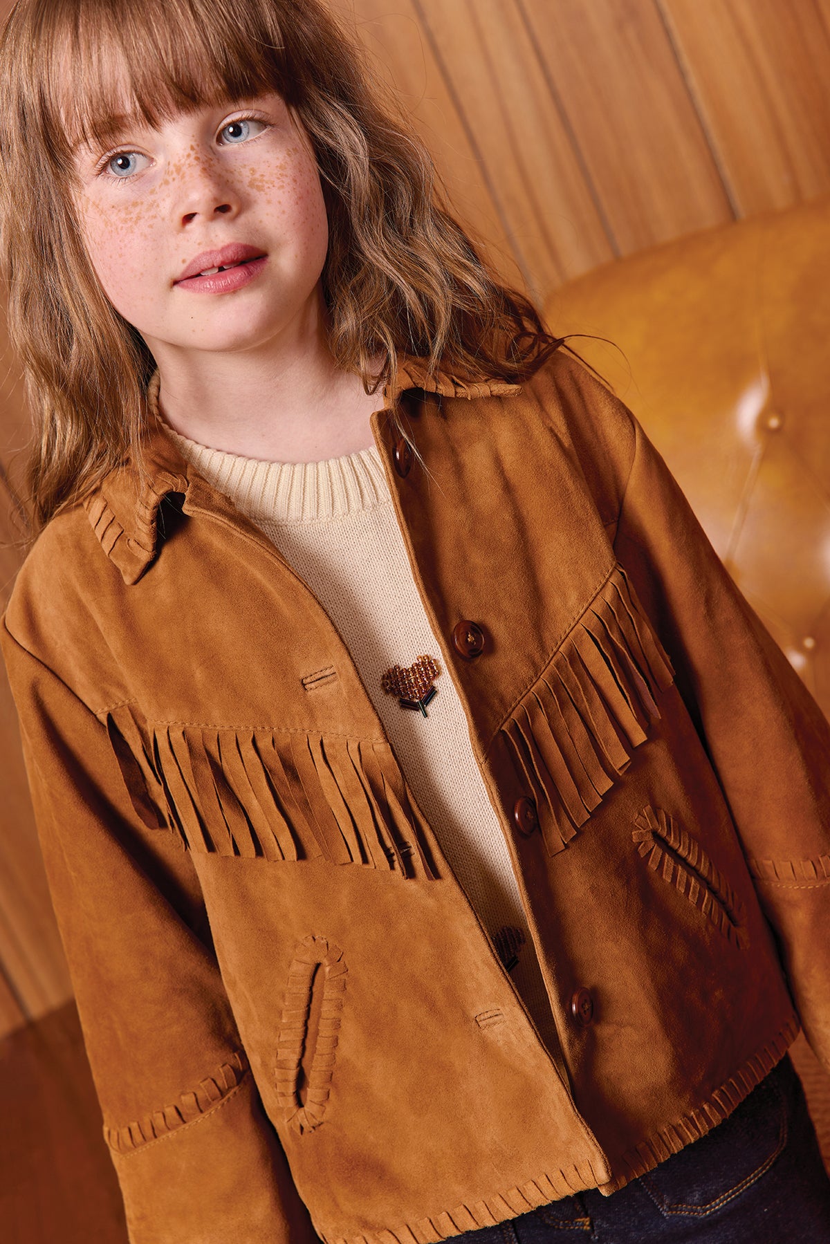 Jacke - Pocahantas James Brown Leder
