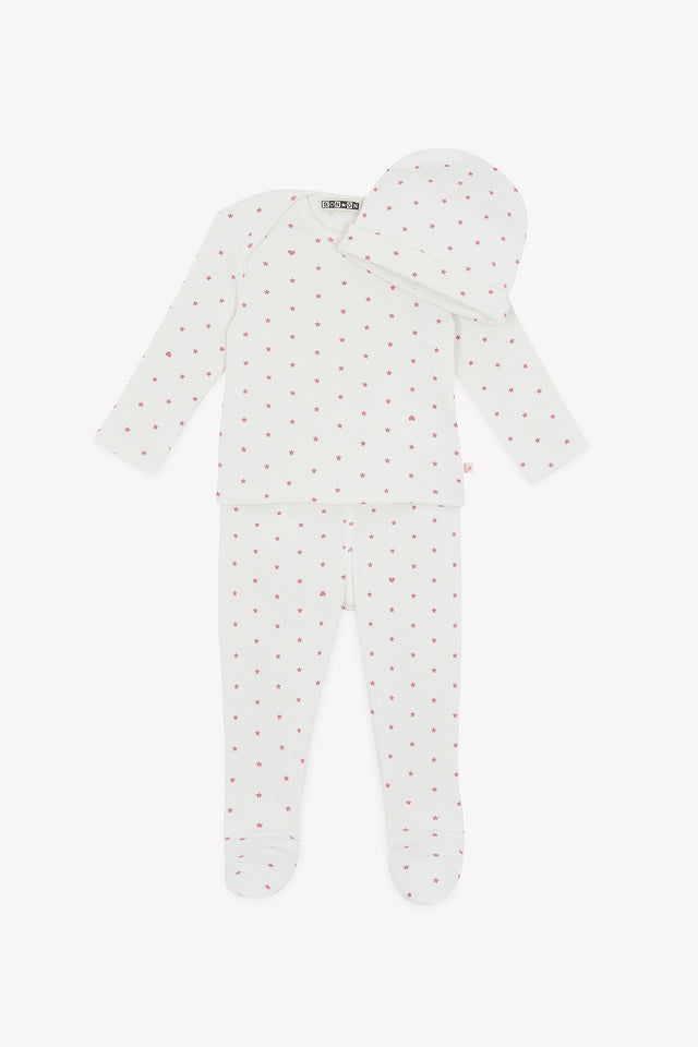 Pyjama avec pieds - Patino Rose Coton - Image principale
