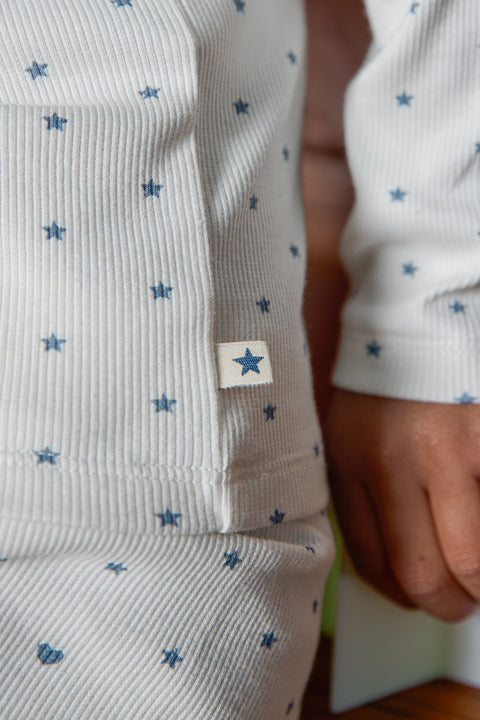 Pyjama - Polochon Star Print Blue Coton - Image principale