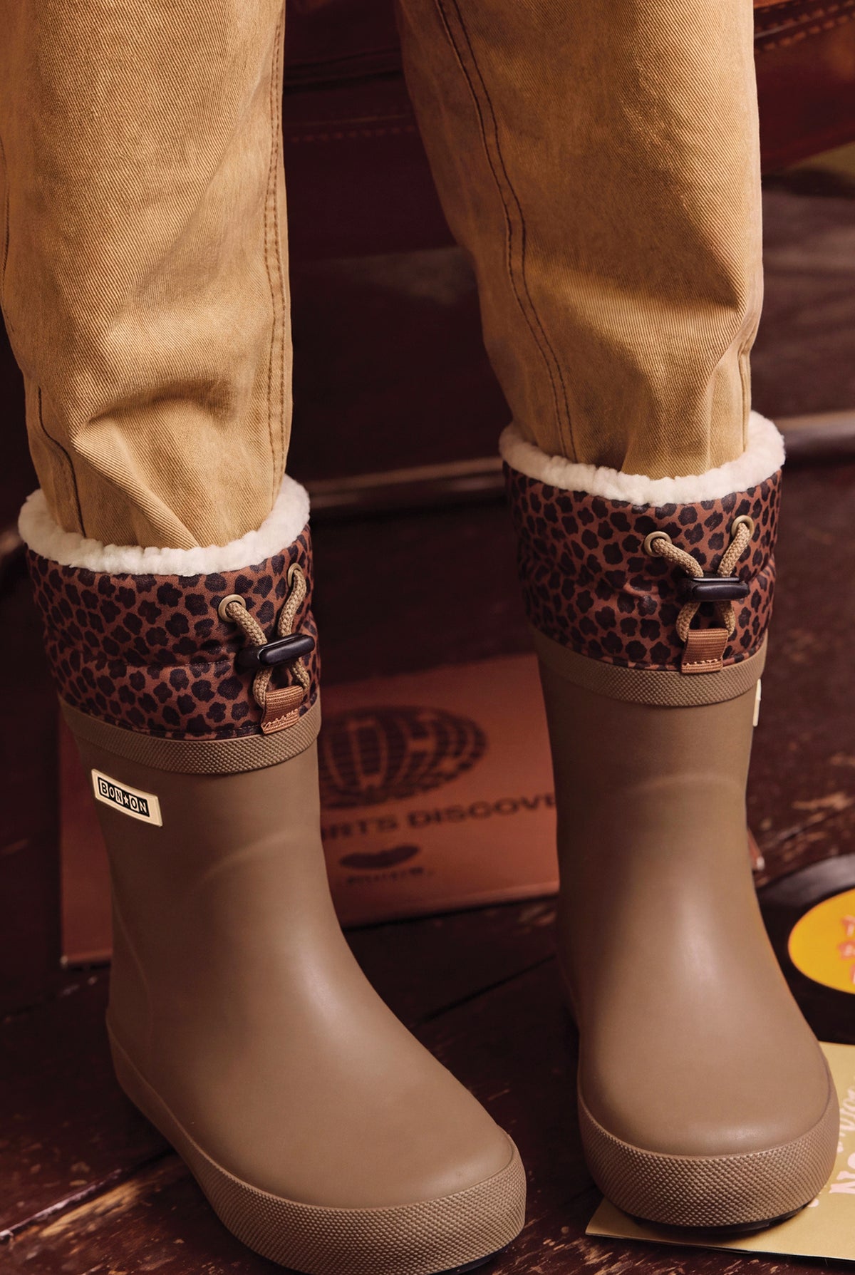 Botas - Ploc marrones de pelo sintético