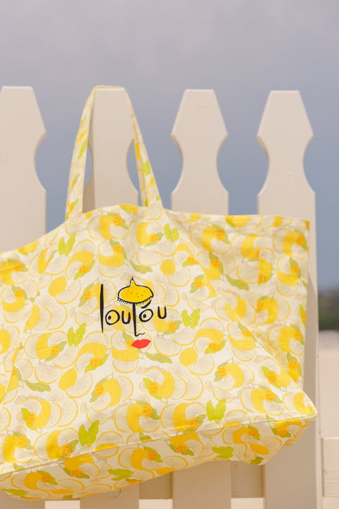 Bolso shopper - Limone Loulou x Bonton - Image principale