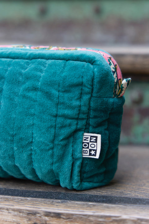 Trousse - Velours moyen modèle vert - Image principale