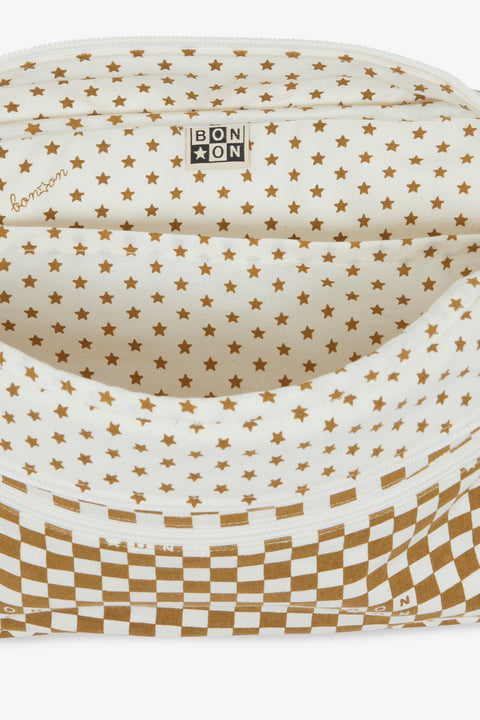 Trousse - Damier noisette - Image principale