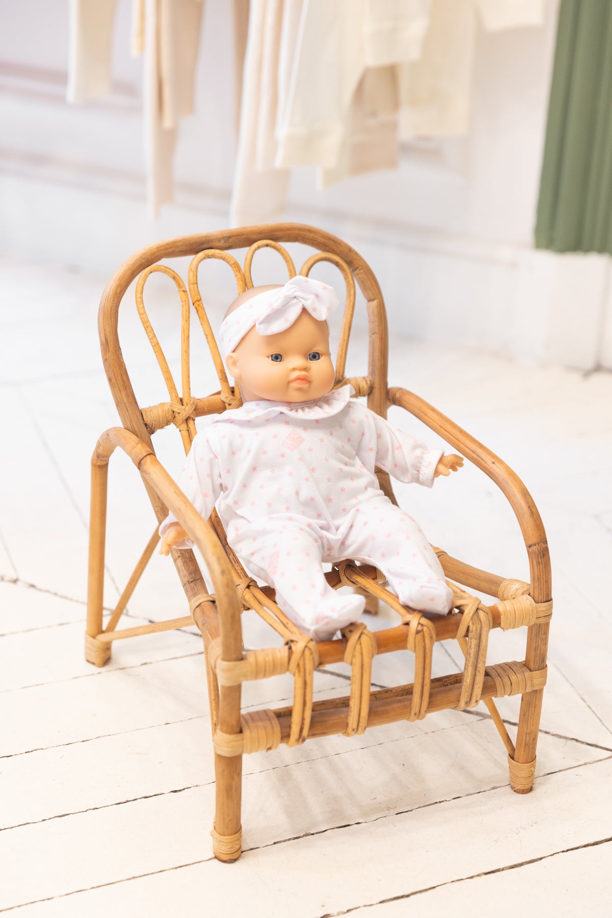 Dukketilbehør - Camille-sæt med lyserøde stjerner Bonton + Minikane
